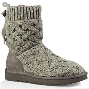 grey knit ugg isla boots